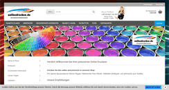 Desktop Screenshot of onlinedrucken.de